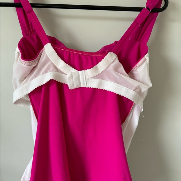 Profile by Gottex Women's Underwire Bra Tankini Top - Raspberry 36E - Picture 6 of 7